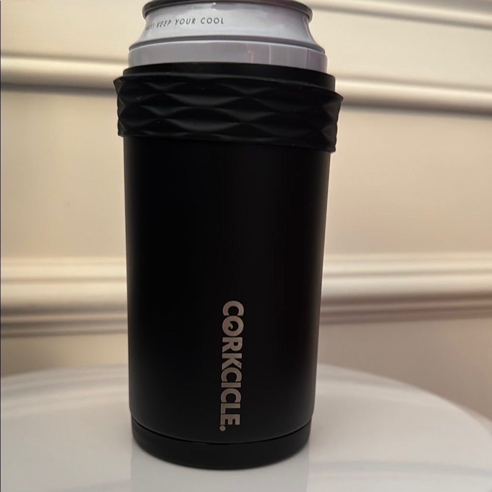 Corkcicle Matte Black Can Cooler